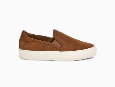 UGG Jass Suede Női Tornacipő - Chestnut/Barna, 9074TG